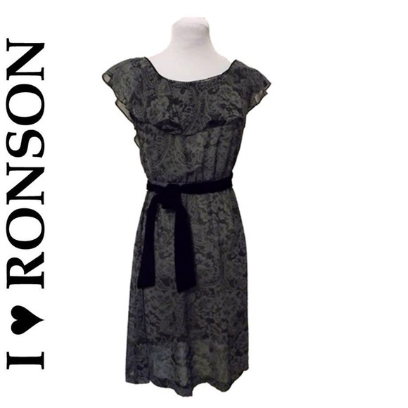 𝅺I ♥ Ronson Sheer Floral Dress - Picture 1 of 6